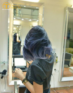 Balayage khói blue