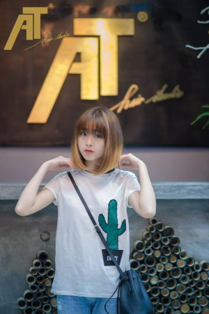 Tóc ngắn nhuộm