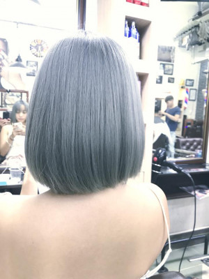 Tóc nhuộm màu Platinium