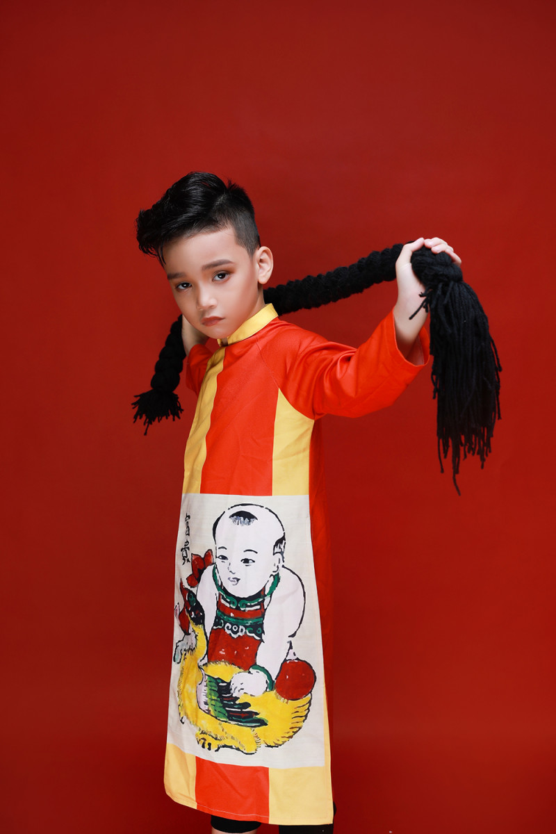 áo dài nhí 1