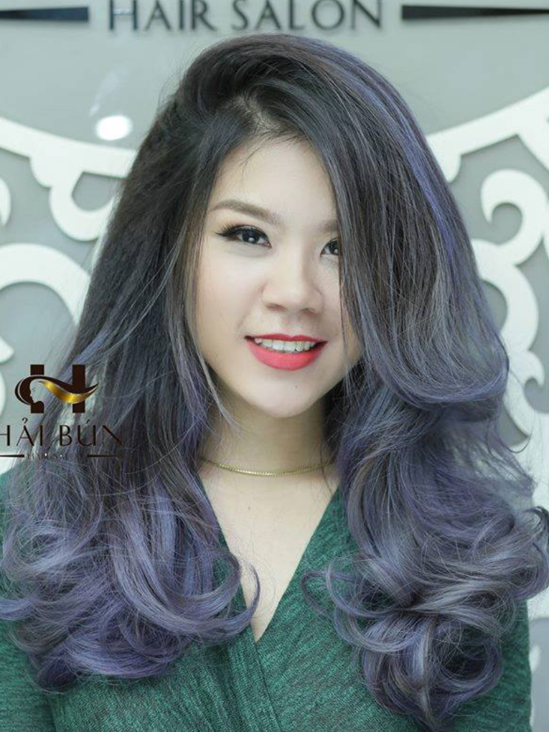 Balayage khói tím lung linh