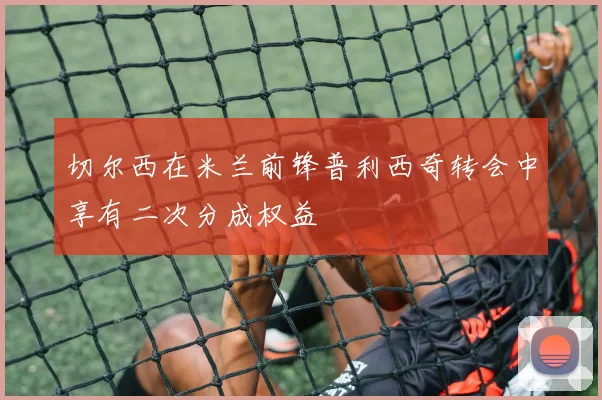 切尔西在米兰前锋普利西奇转会中享有二次分成权益